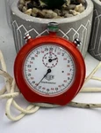 Vintage Heuer Trackmaster Red Stop Watch 70S. Fixed Price $168.06.