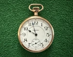 Hampden Wm Mckinley Pocket Watch - 16 Size , 17 Jewels. Fixed Price $215.00.