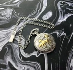 Vintage Milan BBA-34 Pocket Watch Duck Hunting Gold Silver Tone Analog Quartz. Fixed Price $14.99.