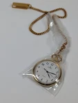 Vtg New Stock Lorus Gold Tone Open Face 36MM Pocket Watch V501-0A00. Fixed Price $33.99.
