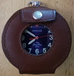 *scarce* Wenger Sting Ray 100M Smt Design Swiss Pocket Watch Leather 092.0466. Fixed Price $99.99.