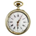 Antique 47MM Unbranded Multicolor Cylinder Escapement Pocket Watch Swiss. Fixed Price $79.10.