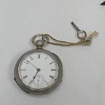 1884 Antique Waltham Broadway Jewel 18S Silveroid Pocket Watch Model 1877. Fixed Price $195.00.