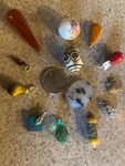 Vtg/antique Jewelry Lot Pendant Charm Watch Fob Victorian Mixed Stone Estate. Fixed Price $101.50.
