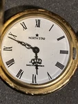 Vtg North Star French Pocket Watch 17 Jewels Shock Absorber Running. Fixed Price $49.99.
