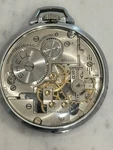 Girard Perregaux Shell Oil Skeleton Pocket Watch 7 Jewel Swiss Clear Back Runs. Fixed Price $299.99.
