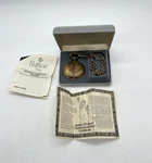 Sutton Time Pocket Watch Commemorative Statue Of Liberty W/ Case & Paperwork. Fixed Price $31.95.