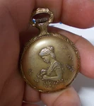 Lady's Chateau 8S Vintage Mechanical Swiss Working Beautiful Pocket Watch. Fixed Price $39.00.