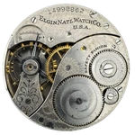 Antique 12S 1910 Elgin 7 Jewels Mechanical Hunter Pocket Watch Movement 301 Usa. Fixed Price $33.90.