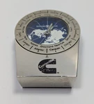 Howard & Miller World Time Clock 645657 Portable Pocket Watch Silver Blue Works. Fixed Price $24.95.