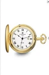 Charles Hubert Gold-finish White Dial Pocket Watch XWA4353. A8. Fixed Price $90.00.