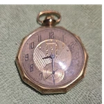 Not Working Crest Antique Gold Pocket Watch Looks Like It's All There.. Fixed Price $120.00.