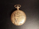 1970'S Fifth Avenue Creations 17 Jewels Swiss Made Pocket Watch Non Working. Fixed Price $23.99.