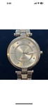 Elgin Wrist Watch -ladies -silver Casing With Rhinestone Band Face. Fixed Price $25.00.