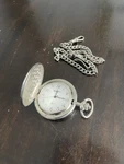 Remington Quartz Japan Movt Pocket Watch W/chain! Needs Battery.. Fixed Price $11.99.