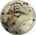 Antique 18S Hampden Two Tone Mechanical Pocket Watch Movement Railway Special. Fixed Price $158.20.