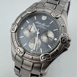 Eddie Bauer Quartz Watch Men Silver Rotating Bezel Day Date Analog New Batter 8". Fixed Price $29.74.