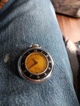 Rare Vintage Sentinel Wind Up Deco Pocket Watch Working Black Ring Ingraham Look. Fixed Price $77.00.