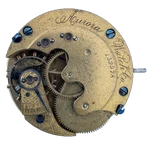Antique 6S 1887 Aurora 7J Mechanical Hunter Pocket Watch Movement Usa Roman Dial. Fixed Price $56.50.