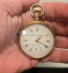 Elgin Nat'l Watch Co. Gold Filled Full Hunter Pocket 1897. Fixed Price $224.99.