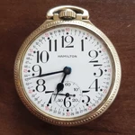 1946 Hamilton 992B Railroad Pocket Watch 21J Size 16 Montgomery Dial, Vintage. Fixed Price $565.00.