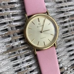 Elgin Women S Luxury Watch Gold Color New Pink Leather Band + Battery. Fixed Price $65.00.