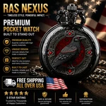 Gothic Black Raven Pocket Watch Quartz Necklace Chain Vintage Style Pendant. Fixed Price $12.34.
