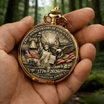 1776-2026 250TH Anniversary Commemorative Pocket Watch Retro American Style New. Fixed Price $26.96.