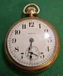 18S 23 Jewel Elgin Veritas Pocket Watch Fresh Service. Fixed Price $790.00.