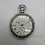 Rare 1879 5TH Pinion Illinois Stuart 18S 17J Railroad Pocket Watch Runs Great. Fixed Price $295.00.