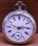 Union Horlogere 6J Men's Pocket Watch 49.2MM Runs (iu). Fixed Price $59.95.