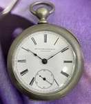 Antique Rockford Watch Co. Illinois 18 Size Key Wind Pocket Runs Well. Fixed Price $250.00.