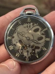 1939 Girard Perregaux Shell Oil Skeleton Pocket Watch Running. Fixed Price $164.99.