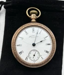 Rare 1884 Waltham Am. Watch Co. Wm. Ellery 18S 11J 24-HOUR Dial Running. Fixed Price $255.00.