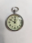 J-axis Quartz Pocket Watch Silver Stainless Steel SCP39 Analog White Dial. Fixed Price $18.00.