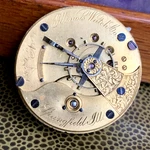 1880 Illinois Grade 2 18S 11 Jewelshunting Case Pocket Watch Movement Runs. Fixed Price $149.00.