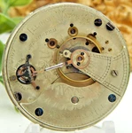 Antique Pocket Watch Movement Illinois Railroad Grade 65 18S Hunting Chalmers. Fixed Price $99.00.