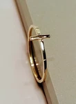 10K/14K Solid Gold Cross Ring, Stacking Minimalist. Fixed Price $218.00.