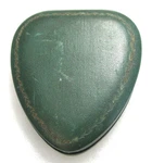 Vintage Green Heart Leatherette Watch Or Necklace Case W/pocket Inside. Fixed Price $134.99.