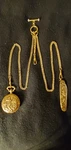 Swiss Made Pocket Watch With 27.6 Gram Sterling Albert Chain.. Fixed Price $125.00.