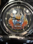 Harley Davidson Motorcycles Pocket Watch Leather Case Chain Gift Set Flames New. Fixed Price $35.00.