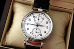 Xl 51MM Minerva Monopusher 100 Years Old White Dial Chronograph Marriage Watch. Fixed Price $2554.74.