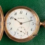 1898 Illinois Sangamo 23 Jewels 16S Tone Hunter Case Railroad Pocket Watch. Fixed Price $1199.00.