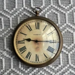 Howard Miller Antique 9 Brass Pocket Watch Wall Clock- Works. Fixed Price $94.00.