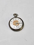 Swiss Antique Pocket Watch 0.800 Silver Case C.1915 Gold Accents Ua. Fixed Price $275.00.