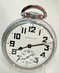 Hamilton Pocket Watch Working Railroad Grade 992B 21J 16S Model 5. Fixed Price $485.00.