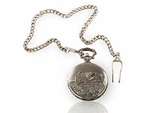 Geneva Men's Round Quartz Bass Pocket Watch With Metallic Chain. Fixed Price $19.88.