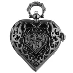 Vigoroso Women's Pocket Watch, Analog Quartz, Silver Stainless Steel, Heart. Fixed Price $36.09.