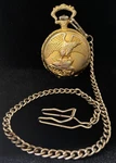 Vintage American Eagle Pocket Watch Quartz Untested As Is Gold/silver Toned. Fixed Price $13.99.