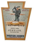 Jewelers Trade Card Keystone Pocket Watch Cases Harris South Deerfield Ma B49. Fixed Price $21.50.